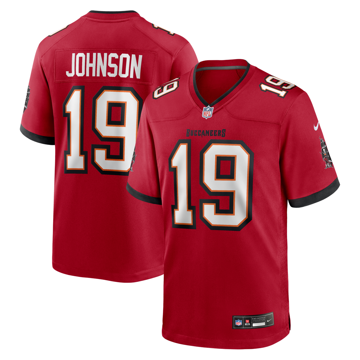 Tampa Bay Buccaneers Keyshawn Johnson Red Game Retired Player Jersey