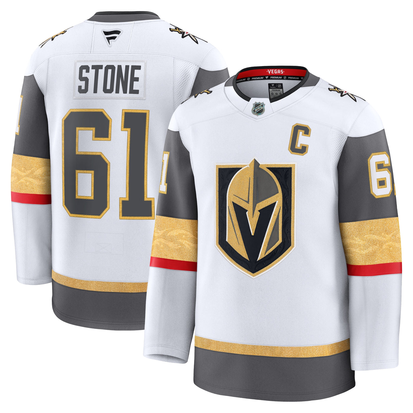 Vegas Golden Knights Mark Stone Fanatics White Away Premium Jersey