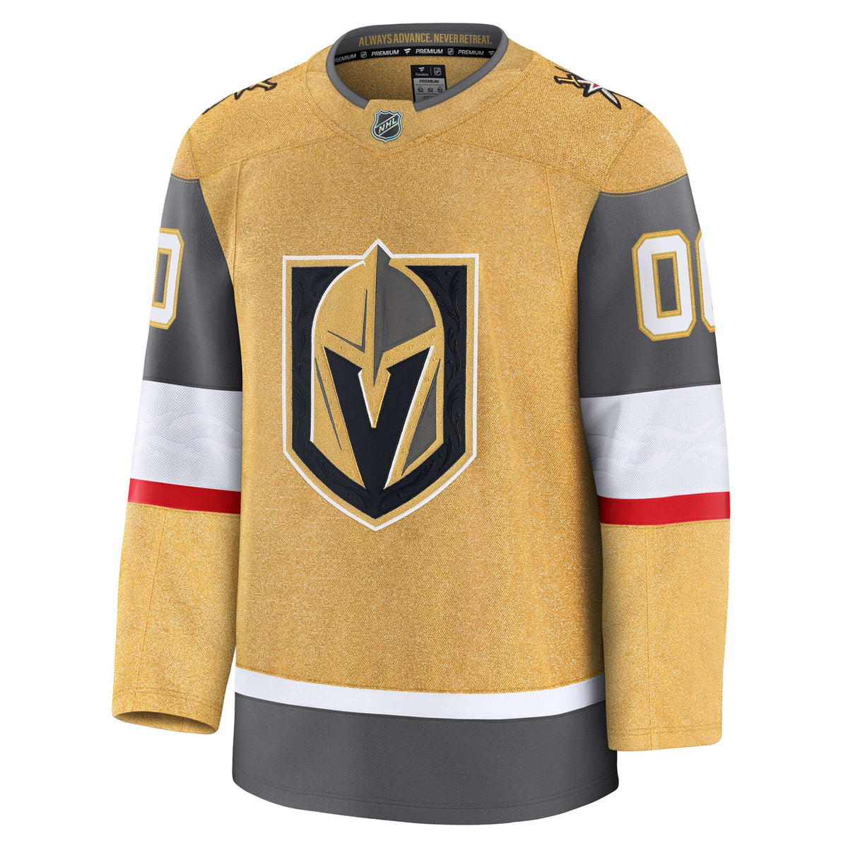 Vegas Golden Knights Fanatics Gold Home Premium Custom Jersey