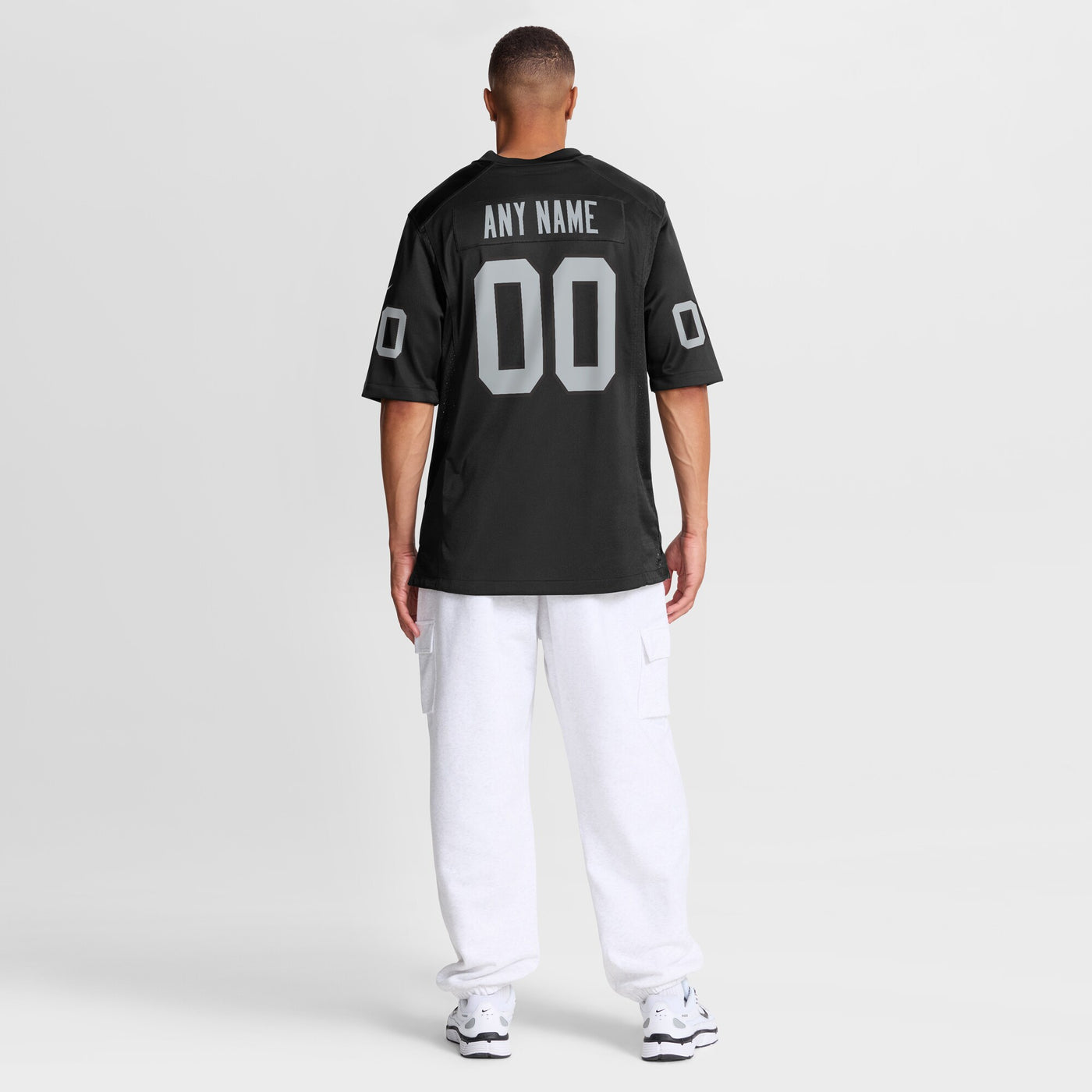 Las Vegas Raiders Nike Black Custom Game Jersey