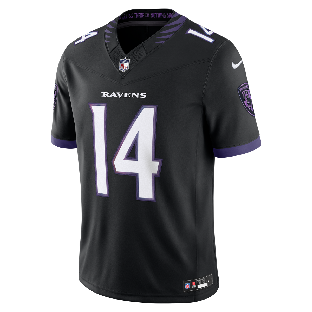 Baltimore Ravens Kyle Hamilton Black Alternate Vapor F.U.S.E. Stitched Limited Jersey