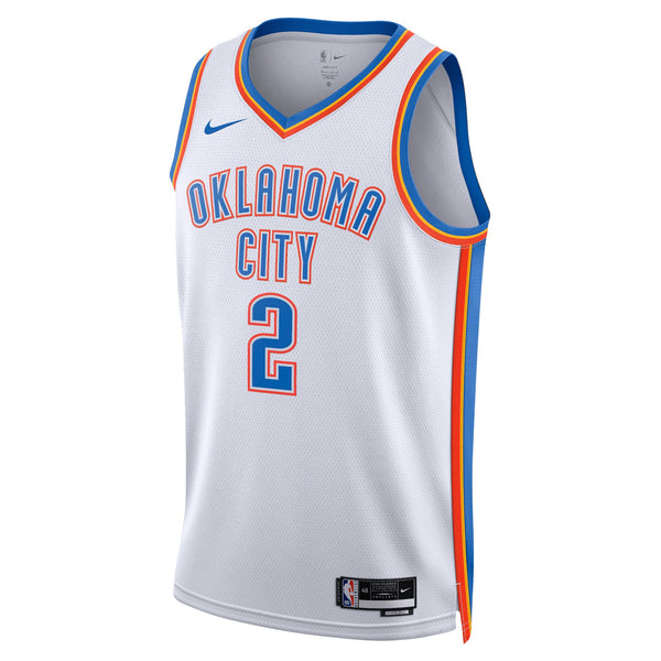 Oklahoma City Thunder Association Edition Swingman Jersey - White - Shai Gilgeous-Alexander