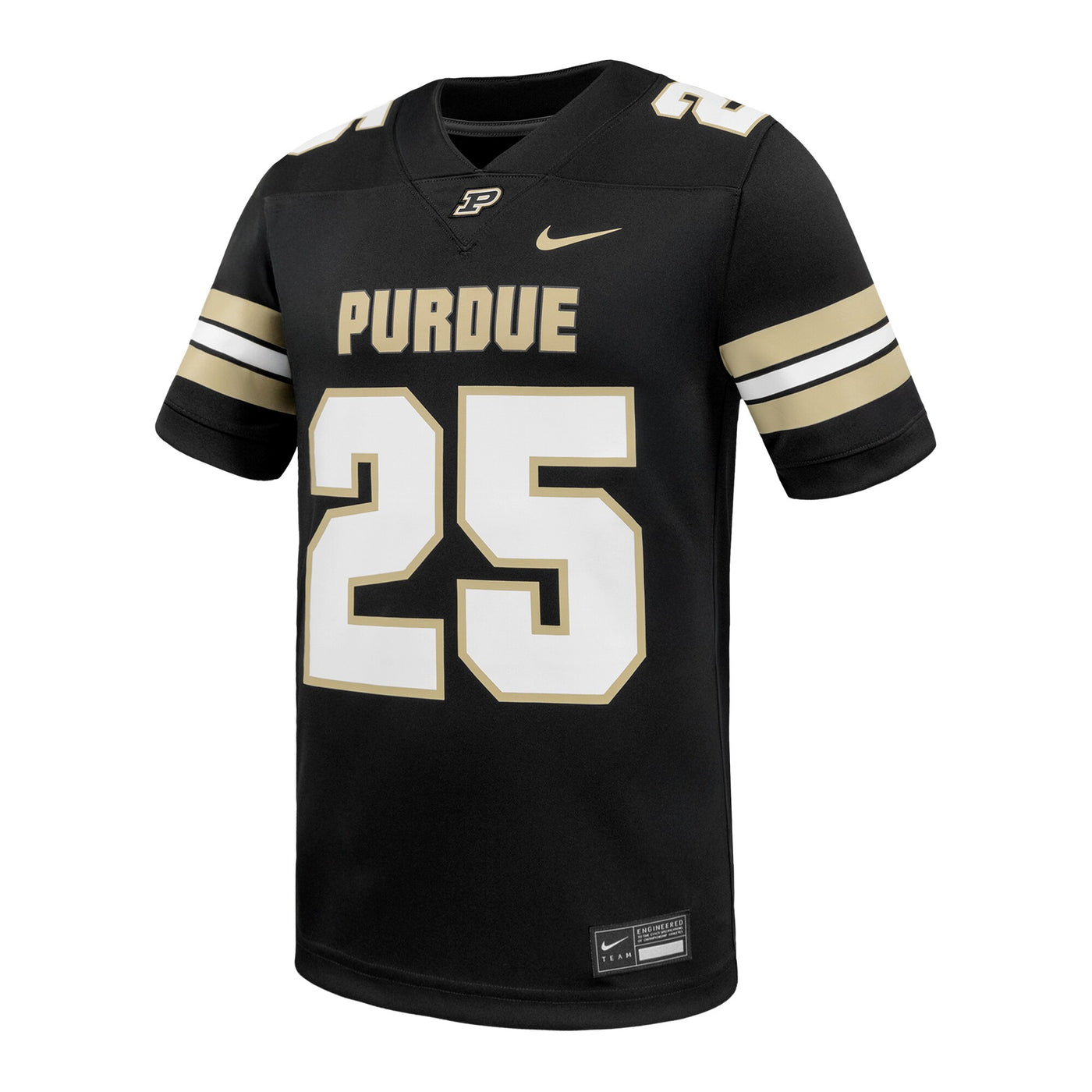 Nike #25 Black Purdue Boilermakers Game Football Jersey