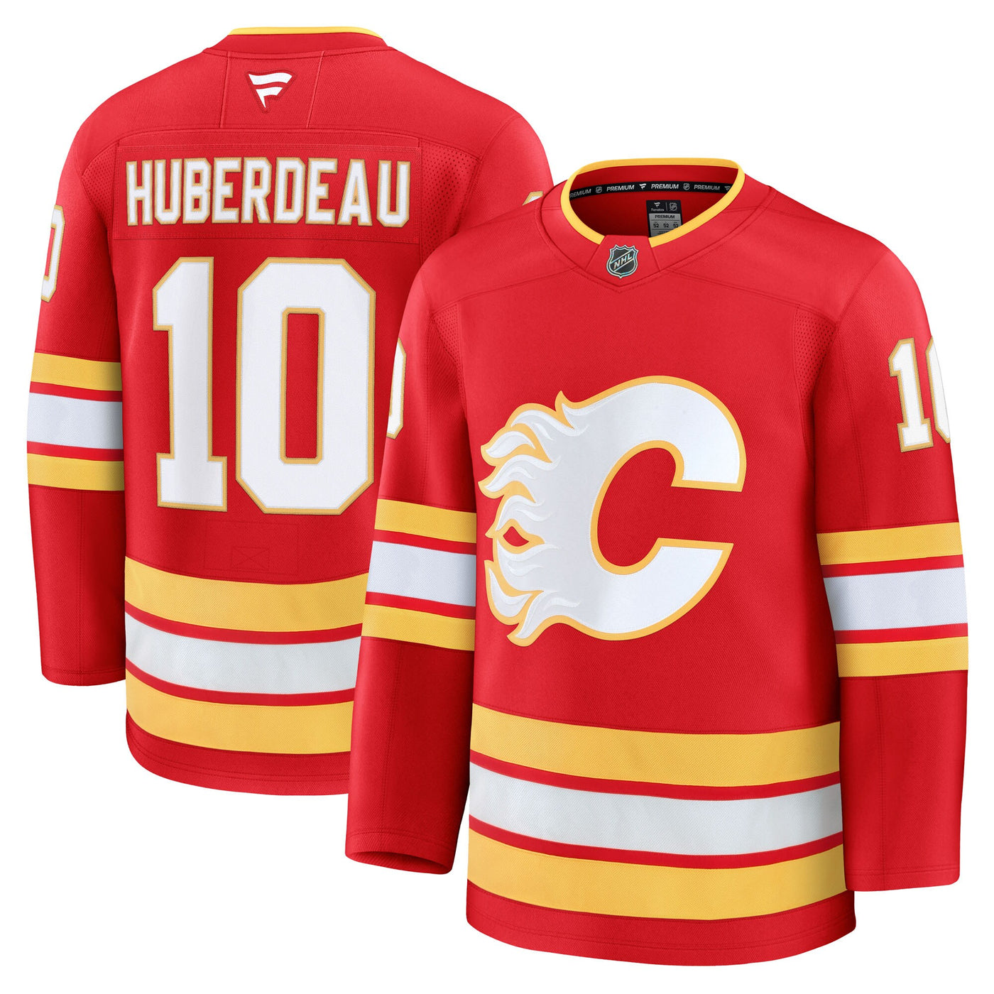 Calgary Flames Jonathan Huberdeau Fanatics Red Home Premium Jersey