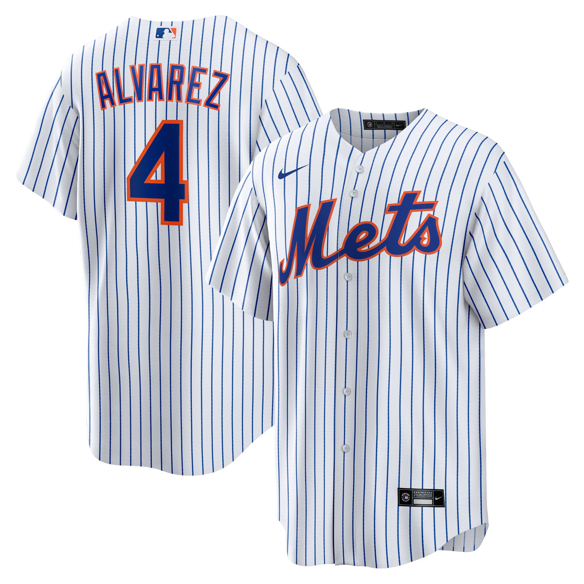 New York Mets Francisco Alvarez White Replica Player Jersey
