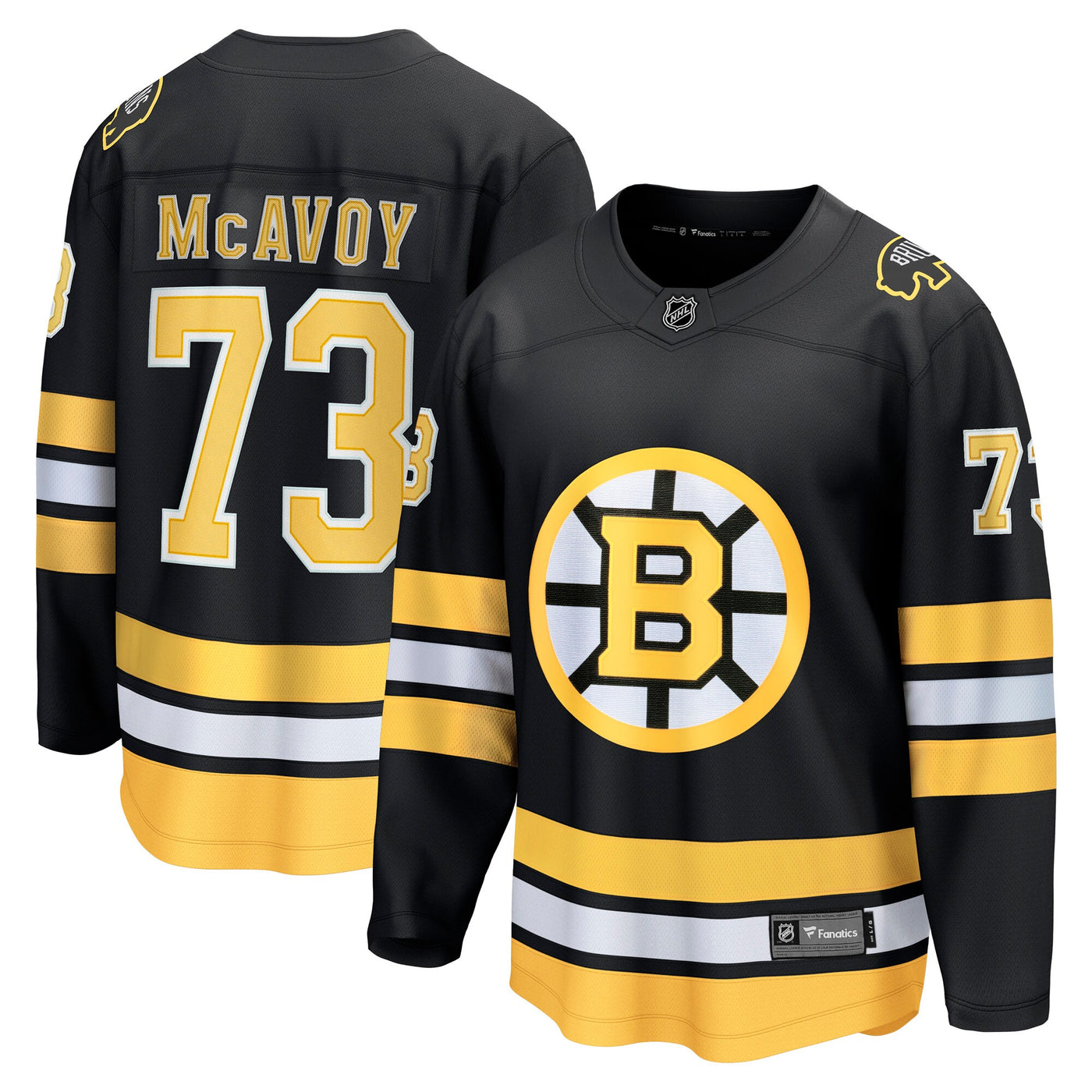 Boston Bruins Charlie McAvoy Fanatics Black Home Breakaway Player Jersey
