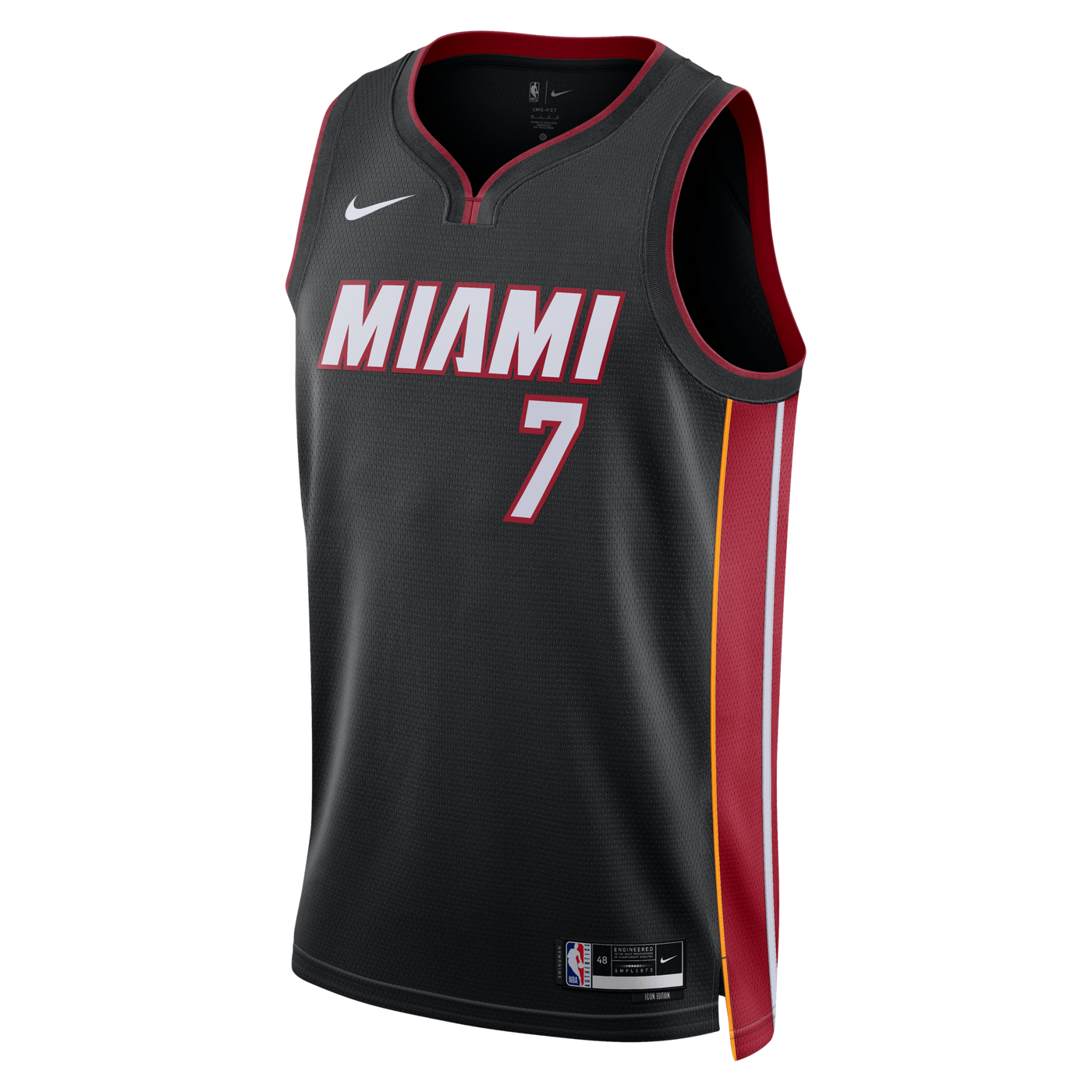 Miami Heat Nike Icon Edition Swingman Jersey - Black - Giannis Antetokounmpo