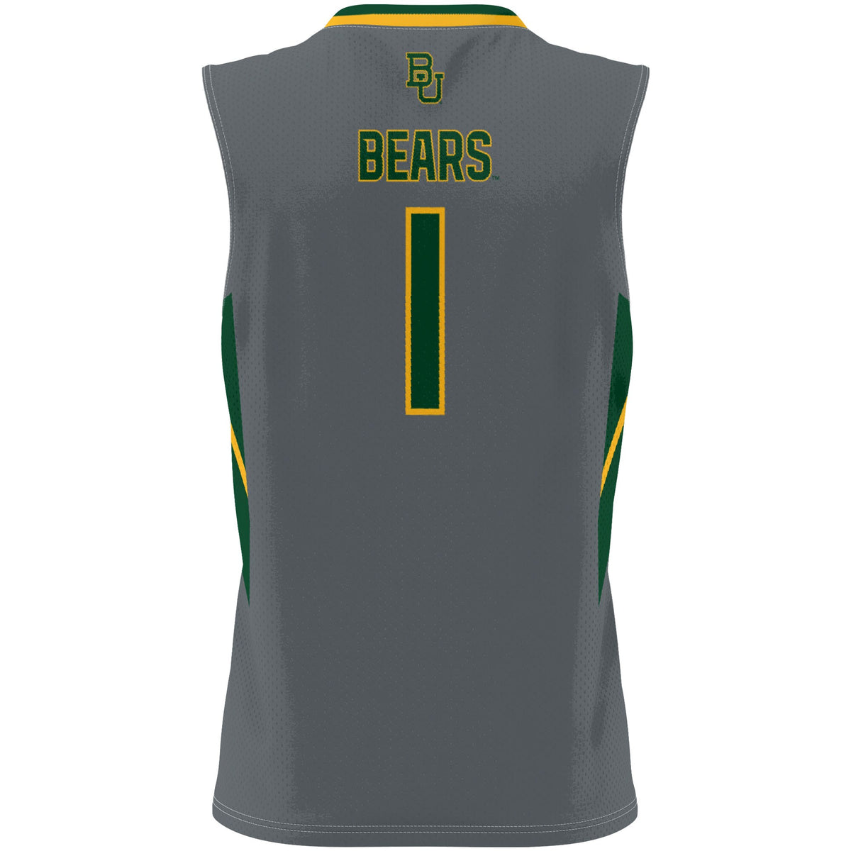 #1 Baylor Bears GameDay Greats Lightweight Basketball Jersey - Gray