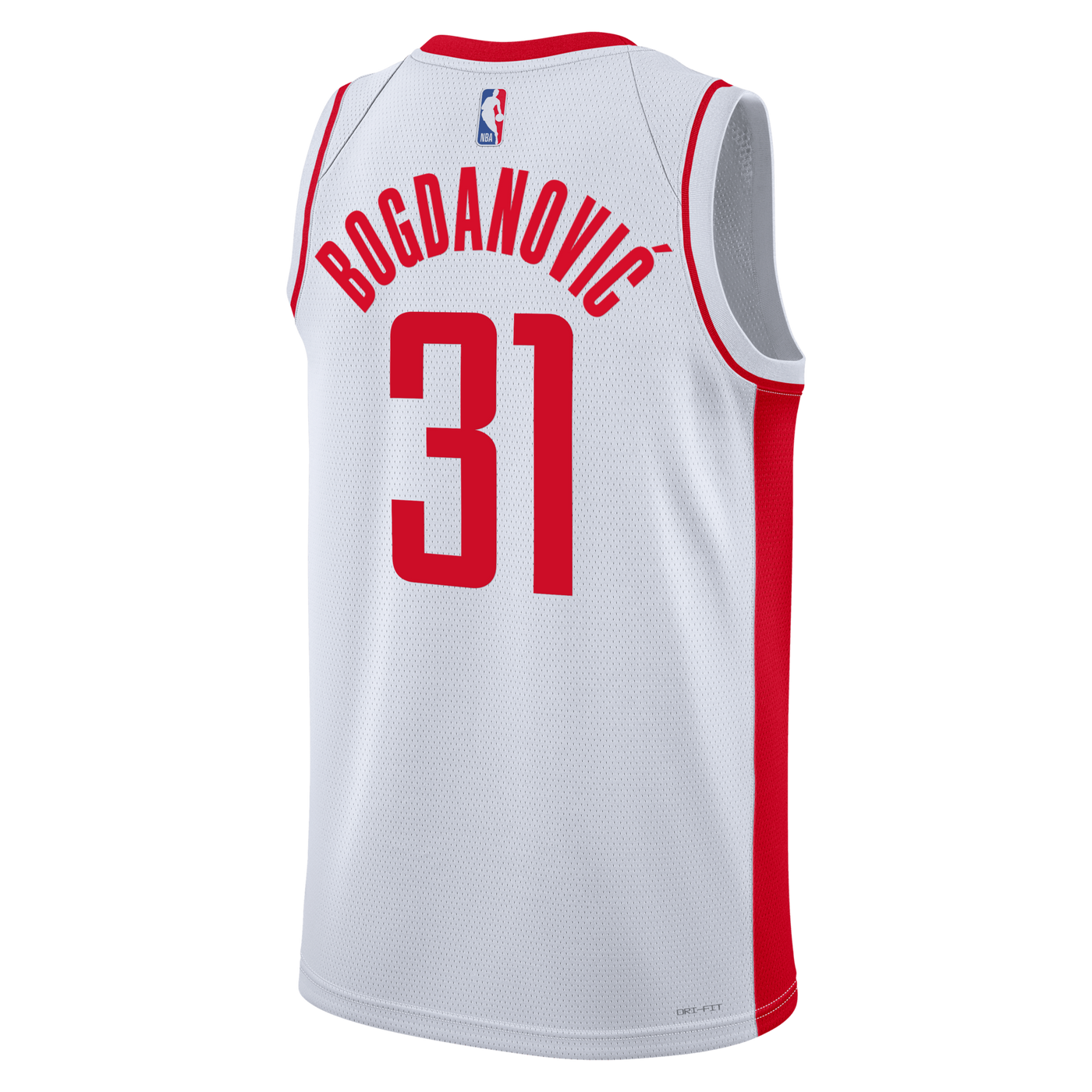 Houston Rockets Nike Association Edition Swingman Jersey - White - Bogdan Bogdanović