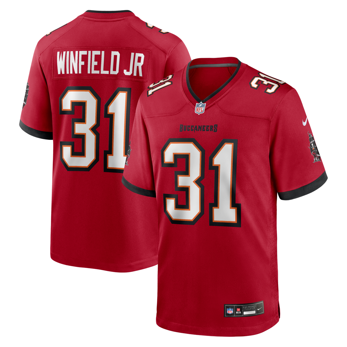 Tampa Bay Buccaneers Antoine Winfield Jr. Red Game Jersey