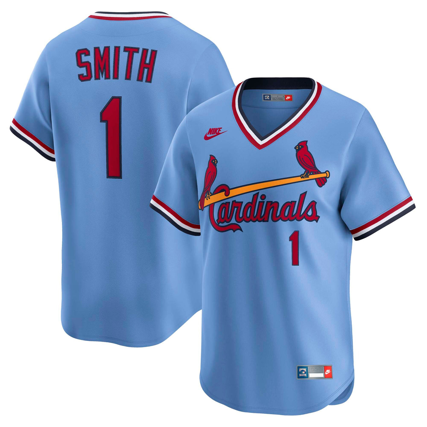 St. Louis Cardinals Ozzie Smith Nike Blue Throwback Cooperstown Collection Limited Jersey