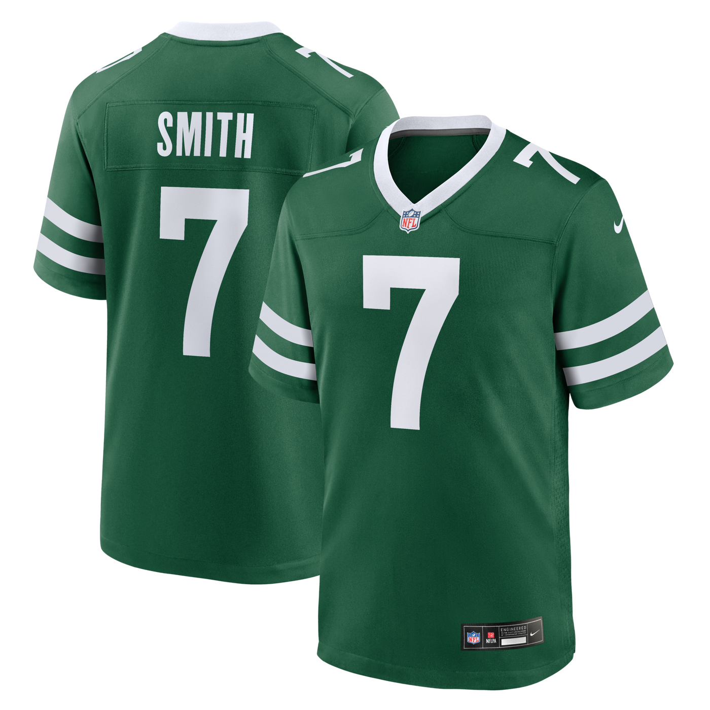 New York Jets Geno Smith Nike Legacy Green Game Jersey
