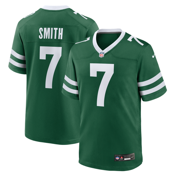 New York Jets Geno Smith Nike Legacy Green Game Jersey