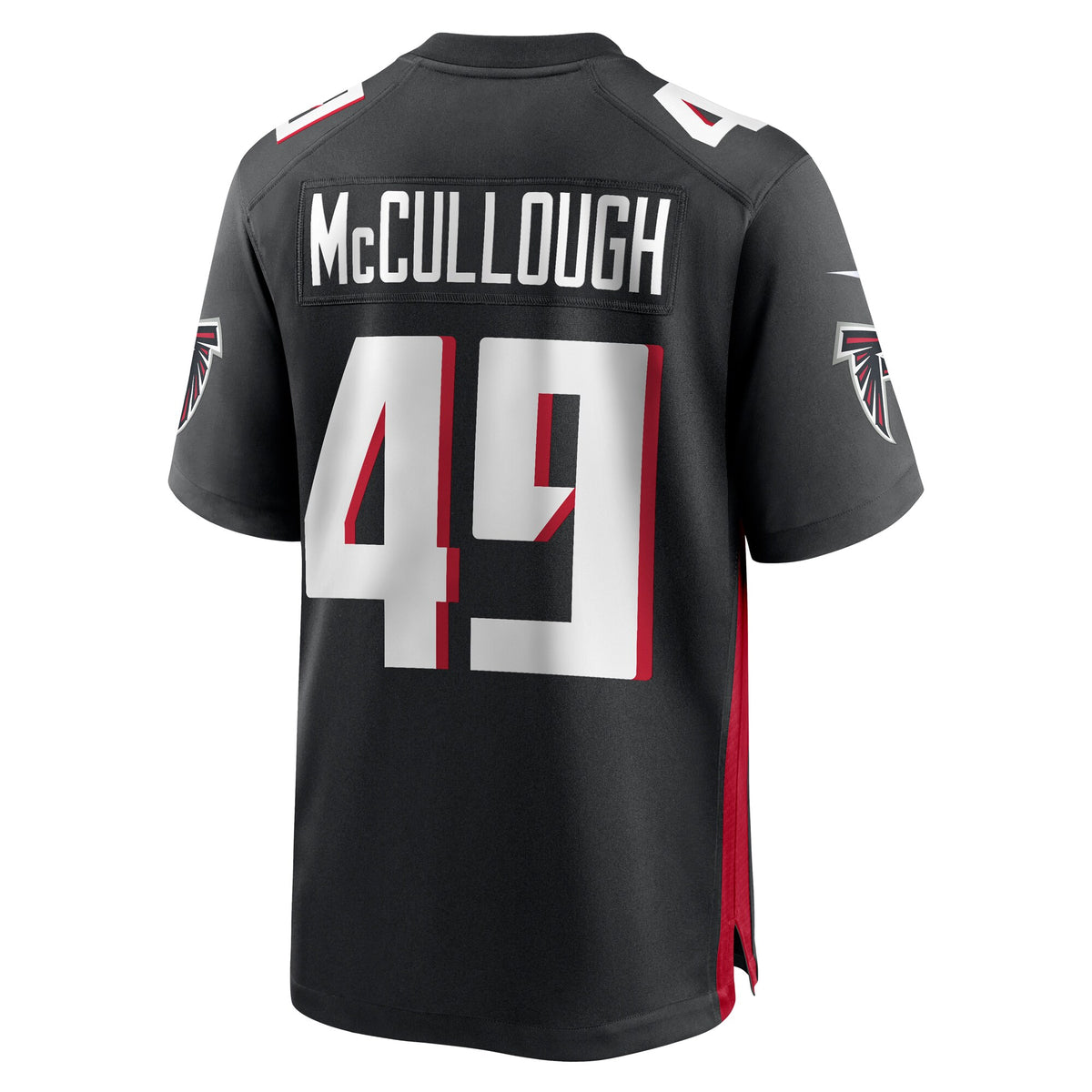 Atlanta Falcons Liam McCullough Black Team Game Jersey