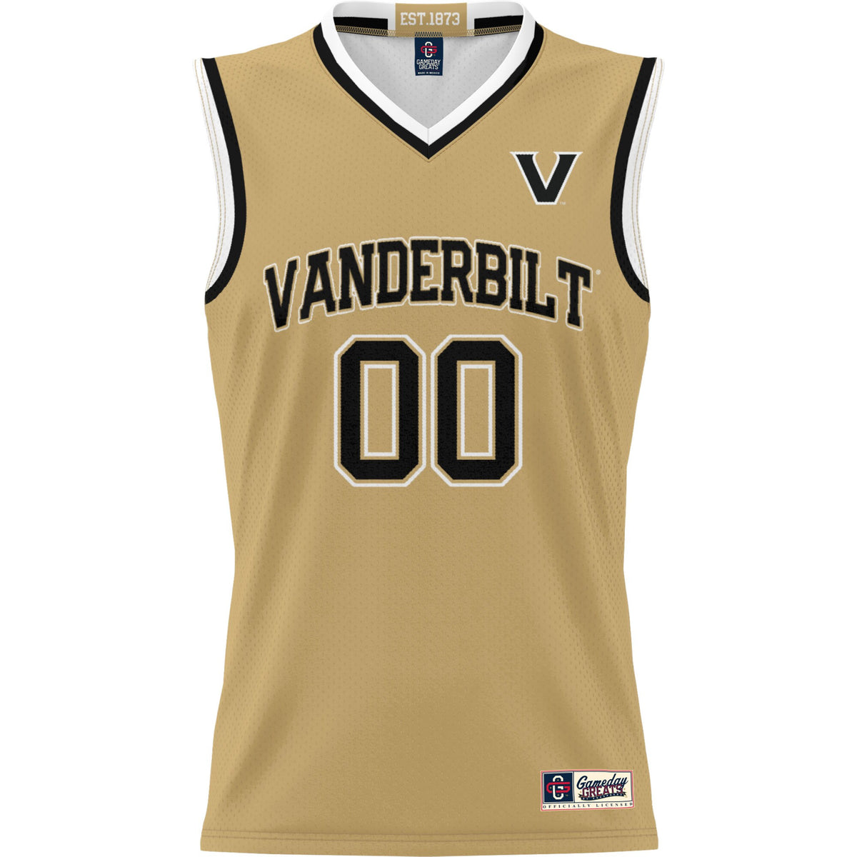 Vanderbilt Commodores GameDay Greats NIL Pick-A-Player Basketball Jersey - Gold