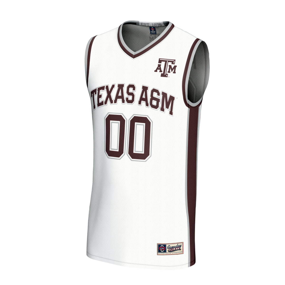 Texas A&M Aggies GameDay Greats Lightweight Collegiate Basketball NIL Pick-A-Player Fashion Jersey - White