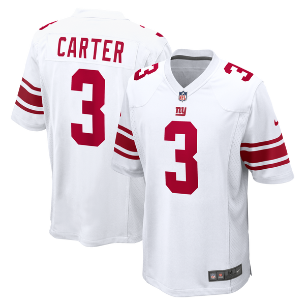 New York Giants Abdul Carter Nike White Game Jersey