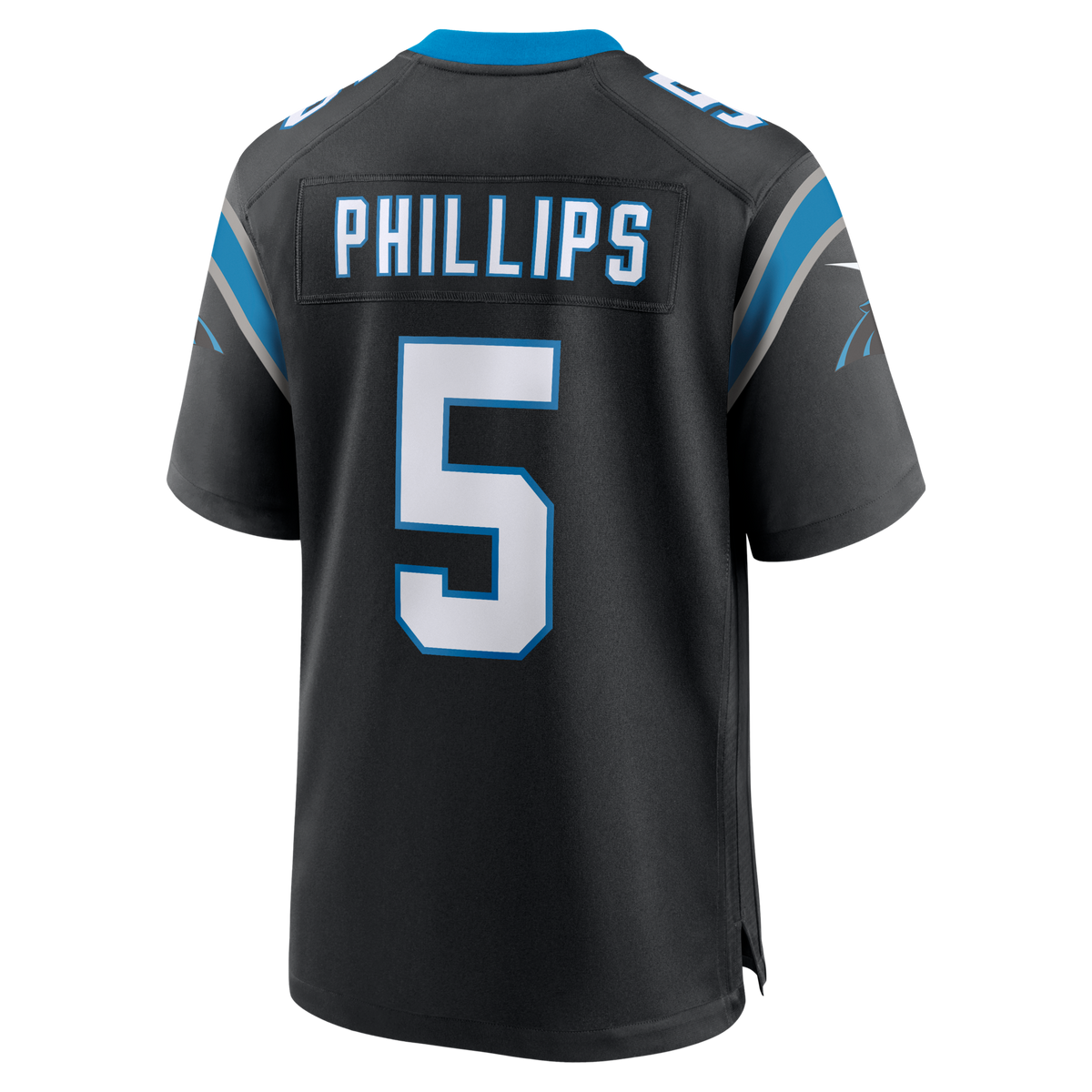 Carolina Panthers Jaelan Phillips Black Game Jersey