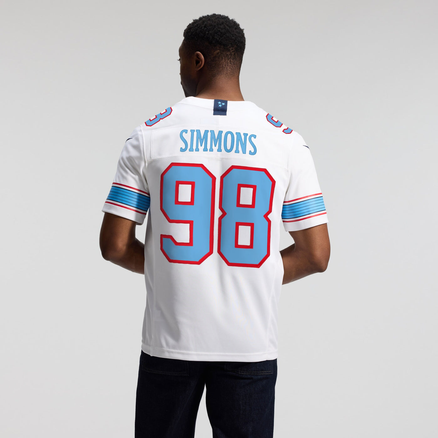 Tennessee Titans Jeffery Simmons Nike White Vapor F.U.S.E. Stitched Limited Jersey