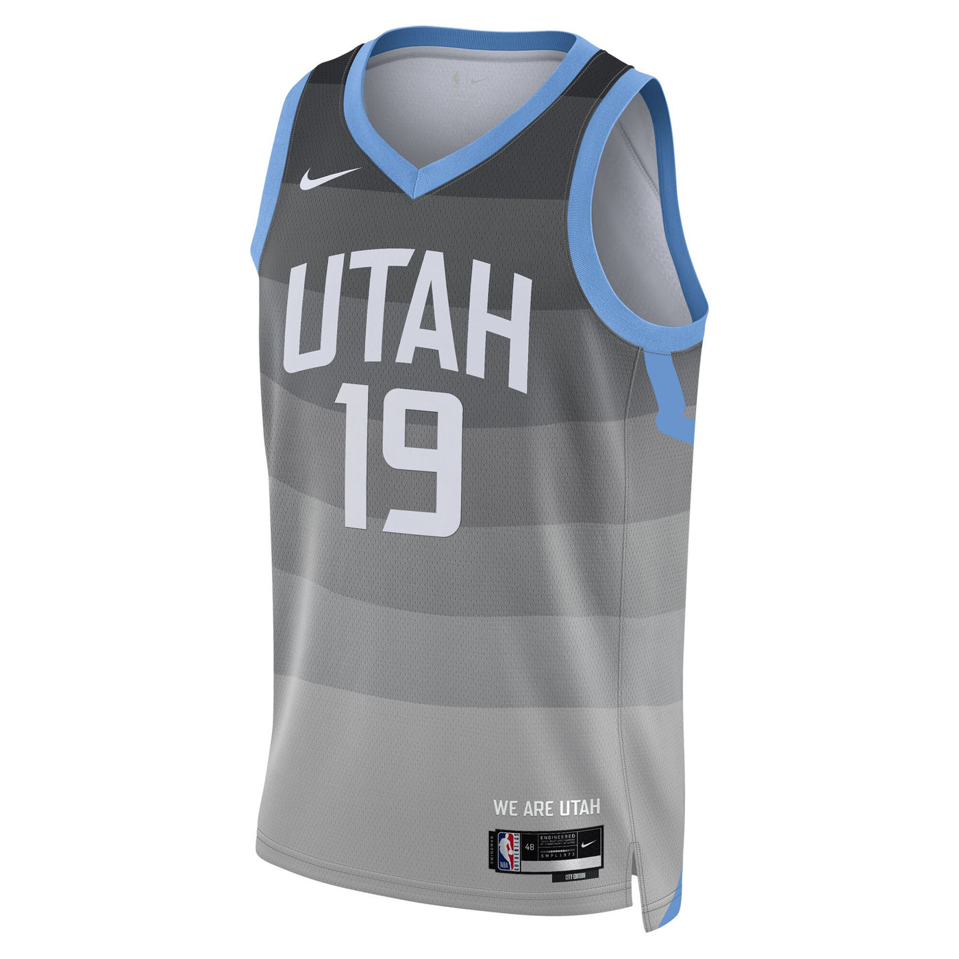 Utah Jazz Nike 2025/26 City Edition Swingman Jersey - Gray - Ace Bailey