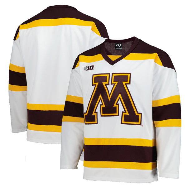 White Minnesota Golden Gophers Replica Hockey Jersey