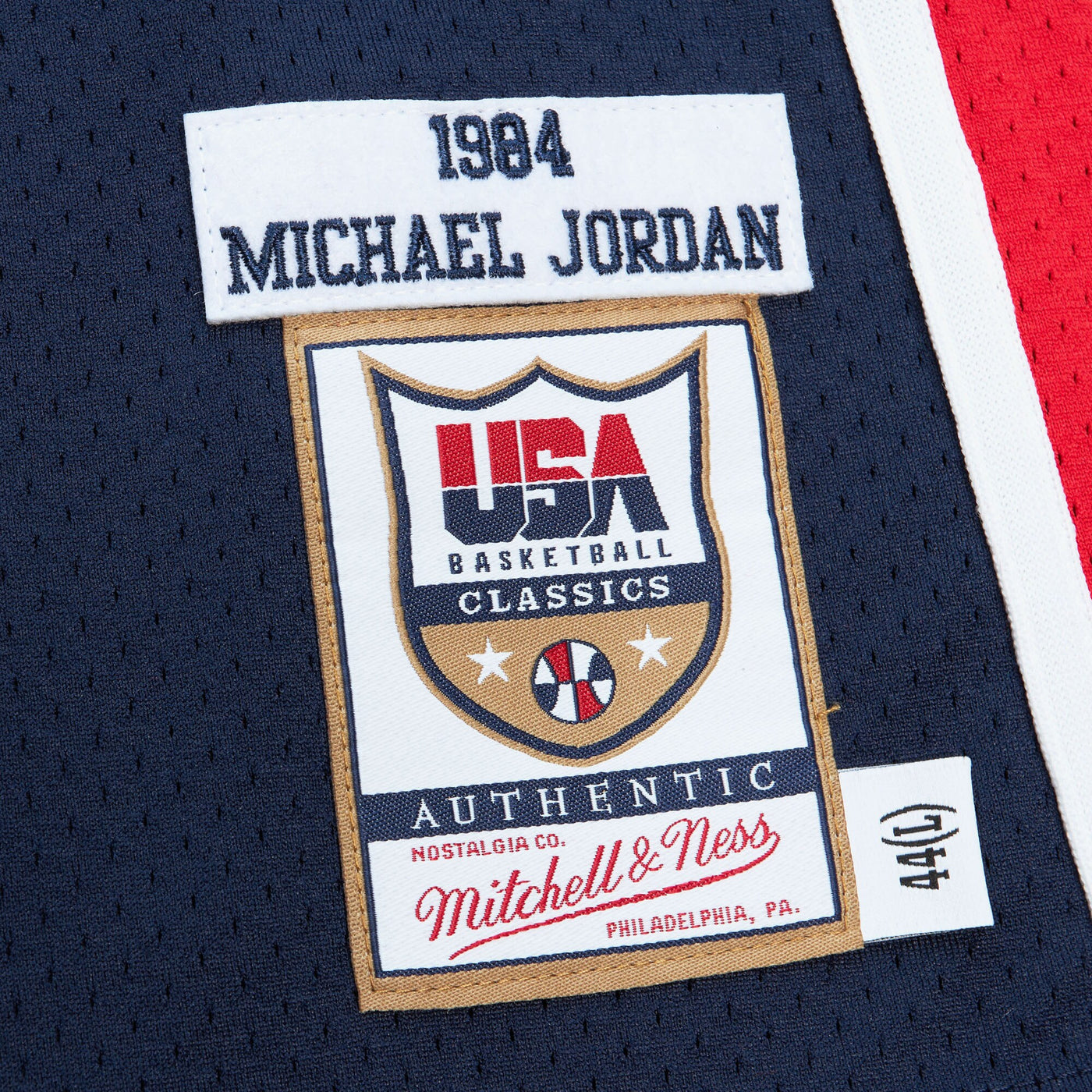 USA Basketball Mitchell & Ness Authentic Jersey Michael Jordan 1984