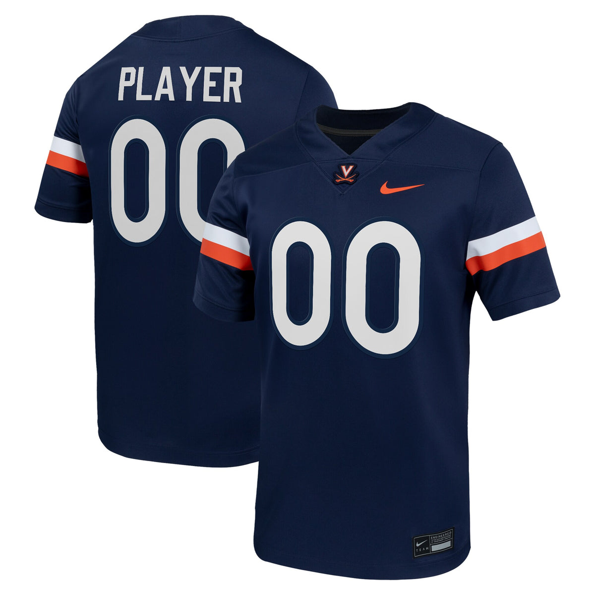 Virginia Cavaliers NIL Pick-A-Player Football Game Jersey - Navy