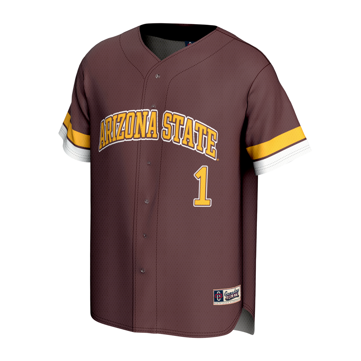 Arizona State Sun Devils GameDay Greats Lightweight Collegiate Baseball Fashion Jersey - Maroon