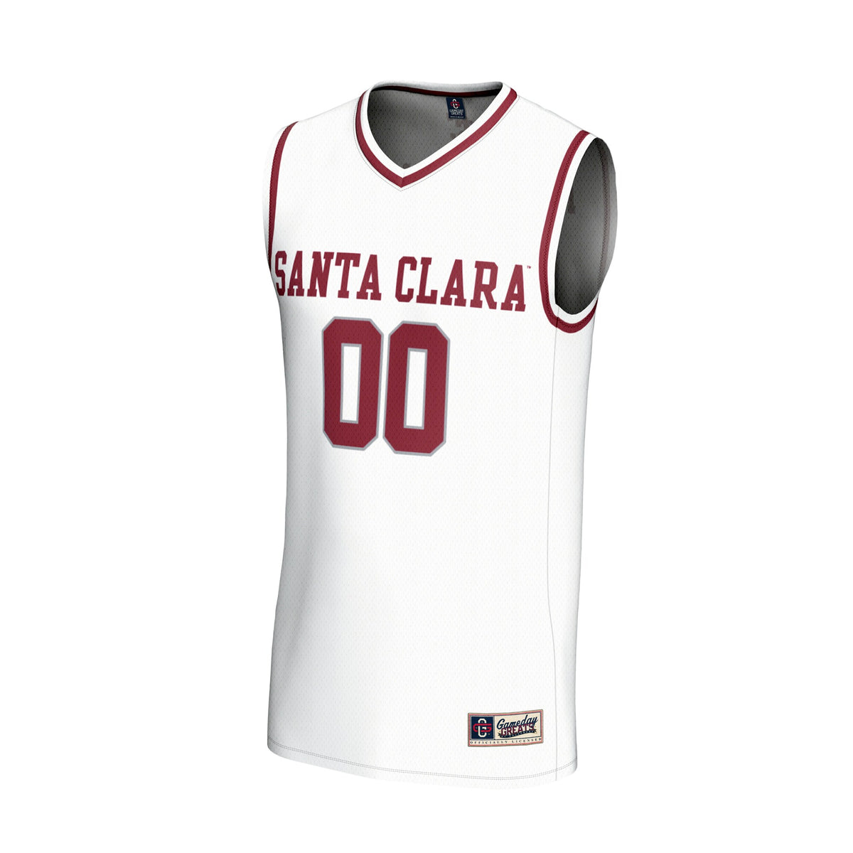 Santa Clara Broncos GameDay Greats NIL Pick-A-Player Basketball Lightweight Jersey - White