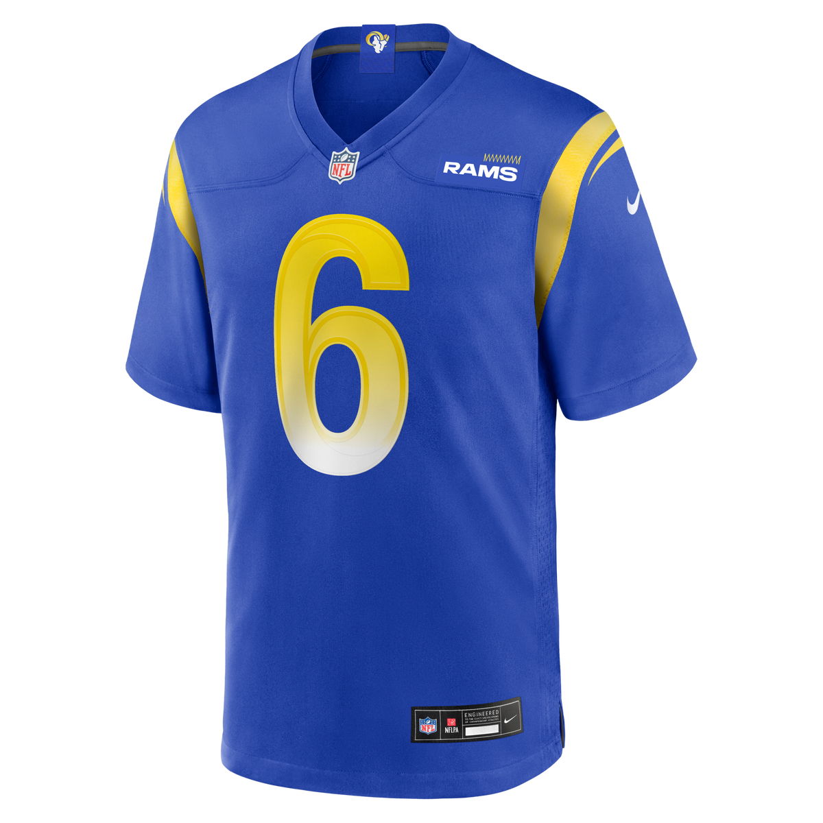 Los Angeles Rams Nick Hampton Royal Team Game Jersey