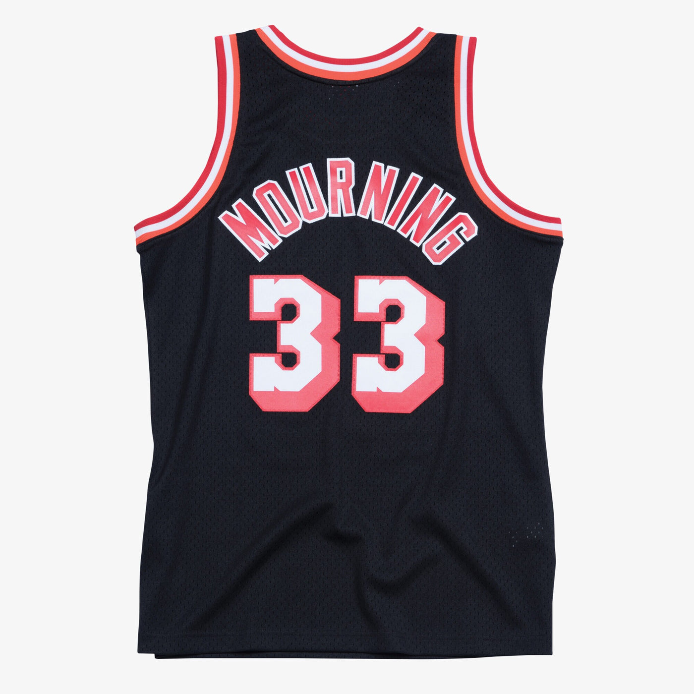 Mitchell & Ness Alonzo Mourning Black Miami Heat Hardwood Classics Swingman Jersey