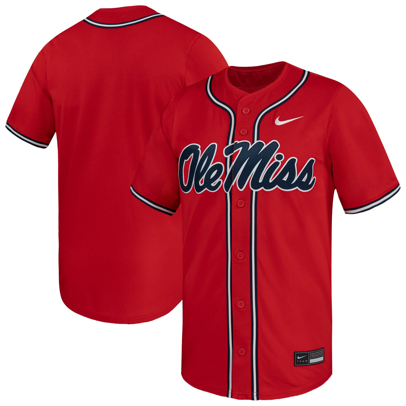 Nike Red Ole Miss Rebels Limited Baseball Jersey