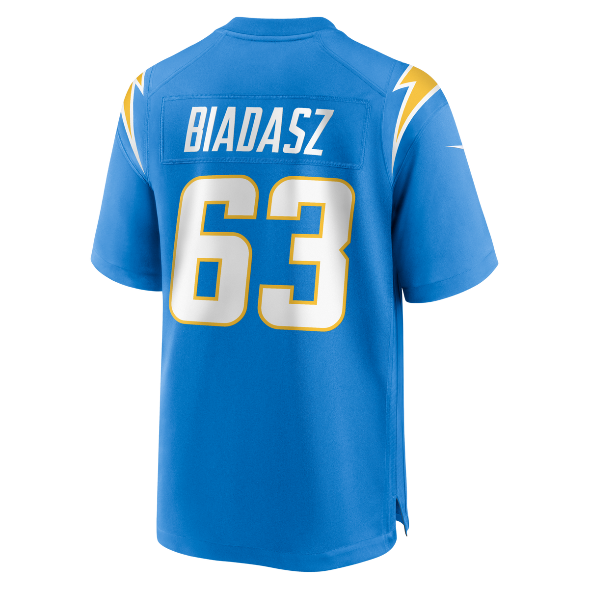 Los Angeles Chargers Tyler Biadasz Powder Blue Team Game Jersey