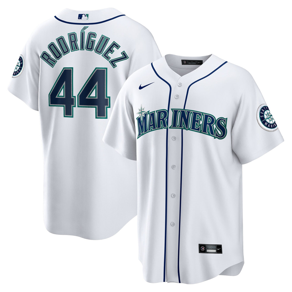 Seattle Mariners Julio Rodríguez White Home Replica Jersey
