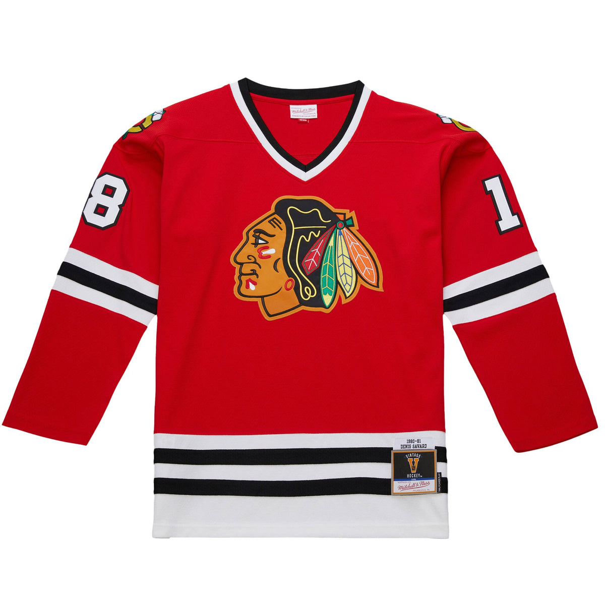 Chicago Blackhawks Denis Savard Scarlet 1980-81 Power Play Jersey