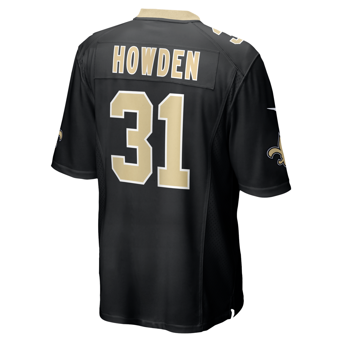New Orleans Saints Jordan Howden Black Team Game Jersey