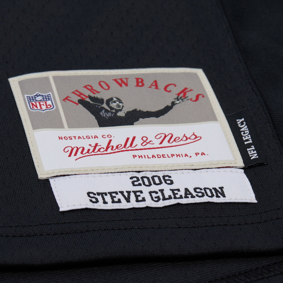 New Orleans Saints Steve Gleason Mitchell & Ness Black Legacy Replica Jersey