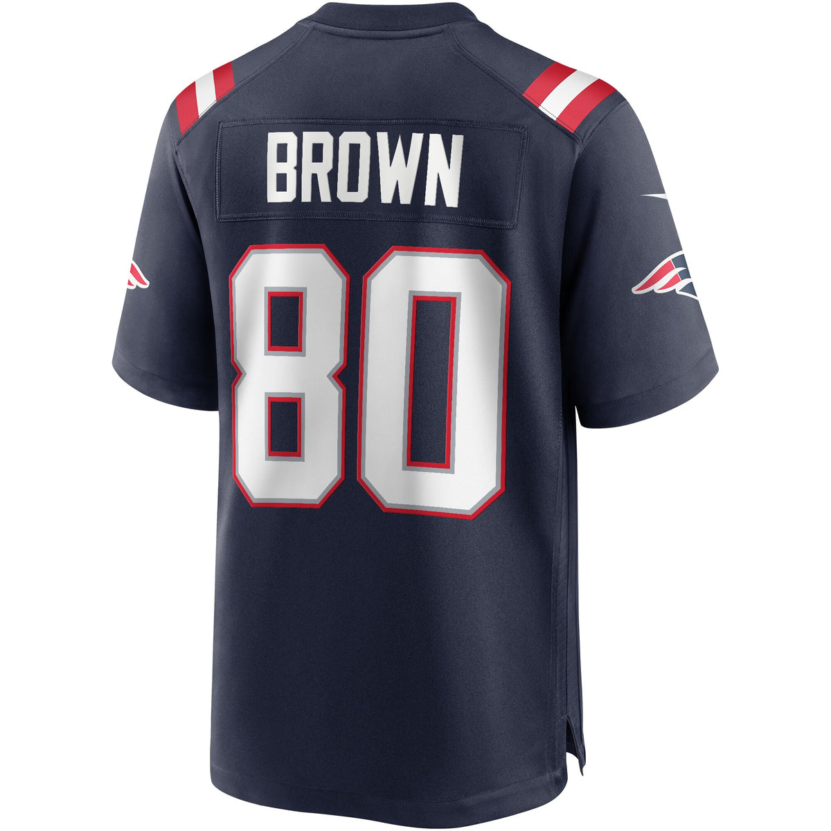 New England Patriots Troy Brown Navy Game Retired Player Jersey