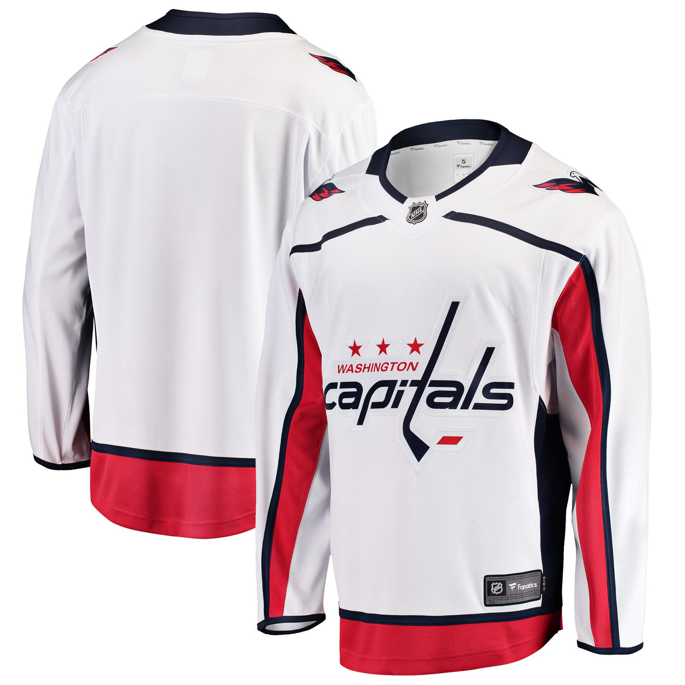Washington Capitals Fanatics White Breakaway Away Jersey