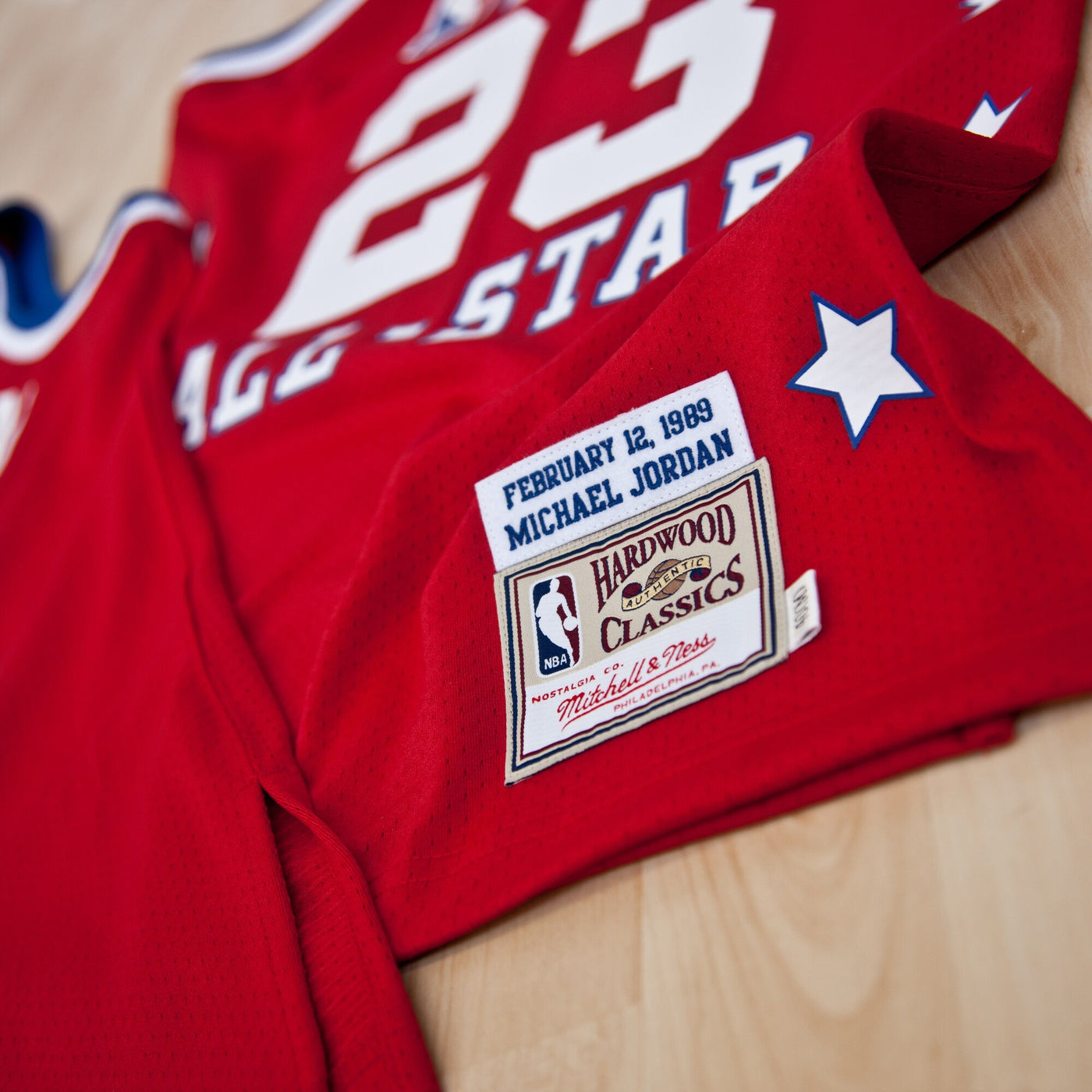 NBA All-Star East Michael Jordan 1989 Authentic Jersey By Mitchell & Ness - Red -