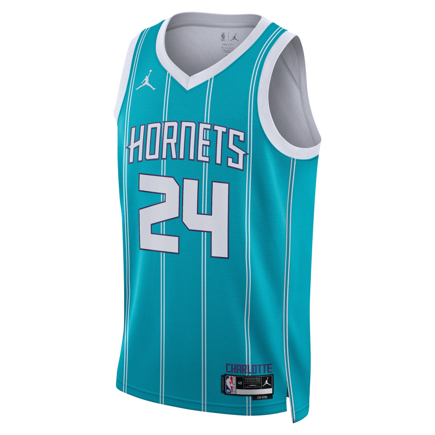 Charlotte Hornets Jordan Brand Icon Edition Swingman Jersey - Teal - Brandon Miller