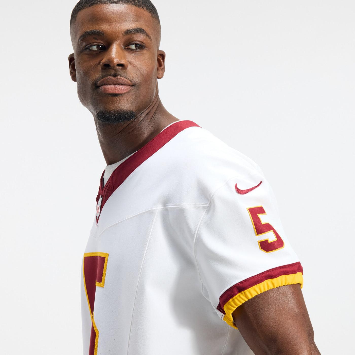 Washington Commanders Jayden Daniels Nike White Alternate 2 Super Bowl Era Vapor F.U.S.E. Elite Jersey