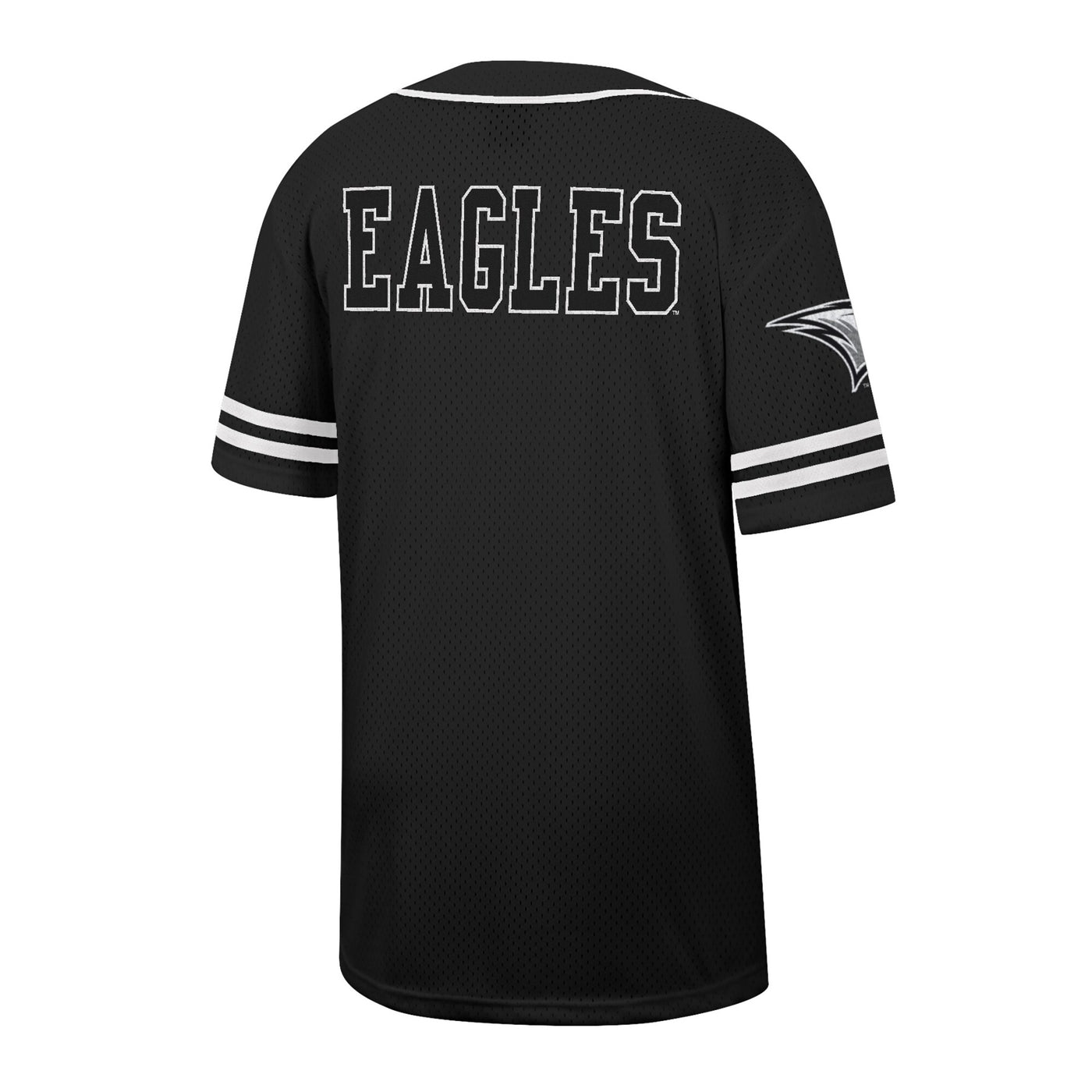 Colosseum Black North Carolina Central Eagles Free Spirited Mesh Button-Up Baseball Jersey