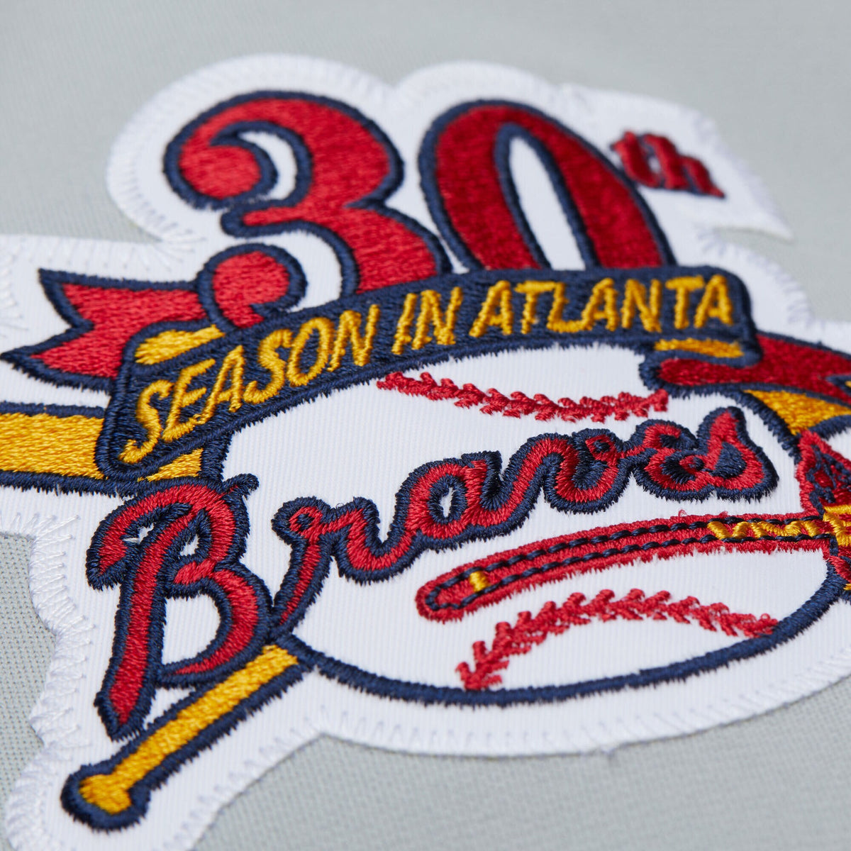 Atlanta Braves Fred McGriff Mitchell & Ness Gray 1995 Throwback Authentic Jersey