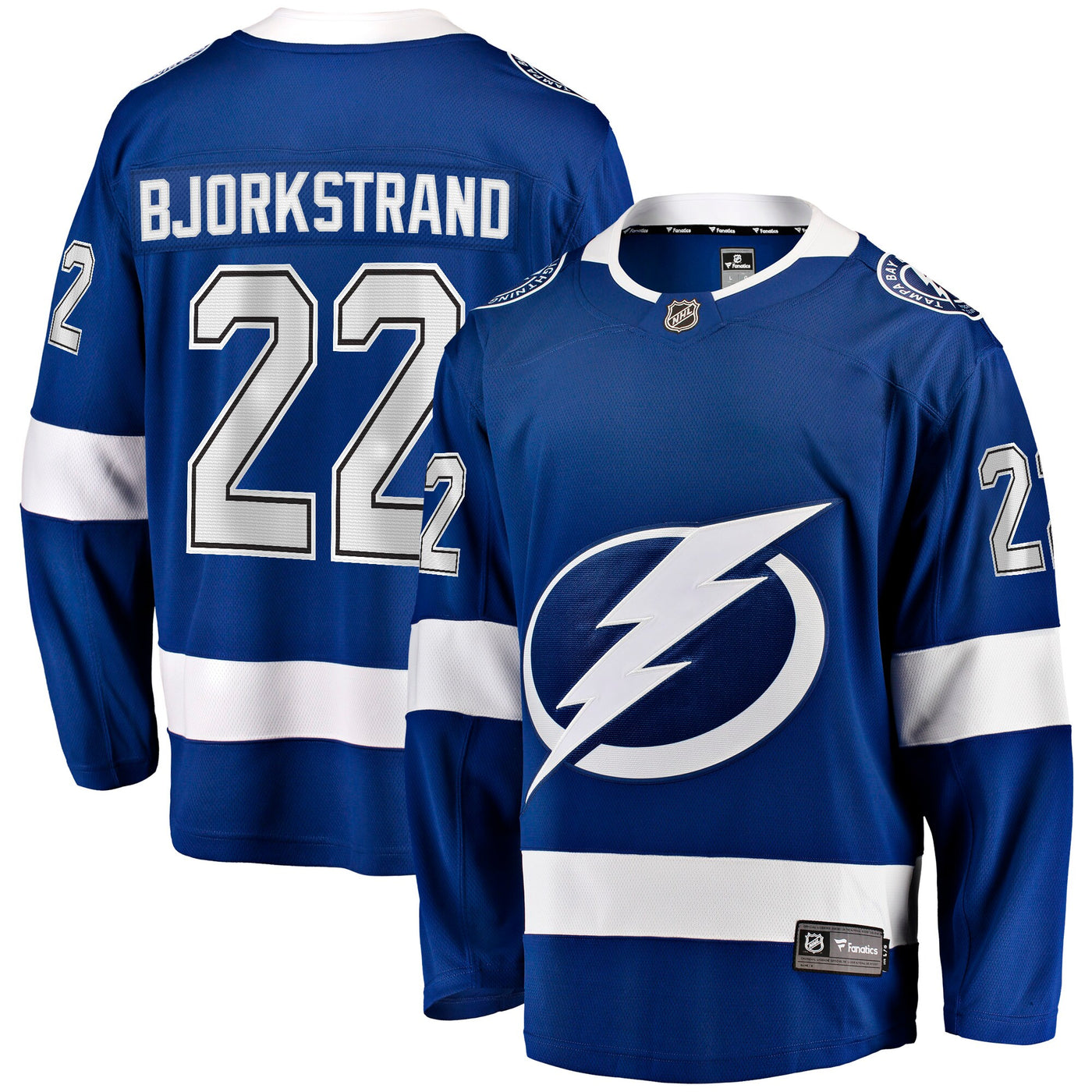 Tampa Bay Lightning Oliver Bjorkstrand Fanatics Blue Home Breakaway Jersey