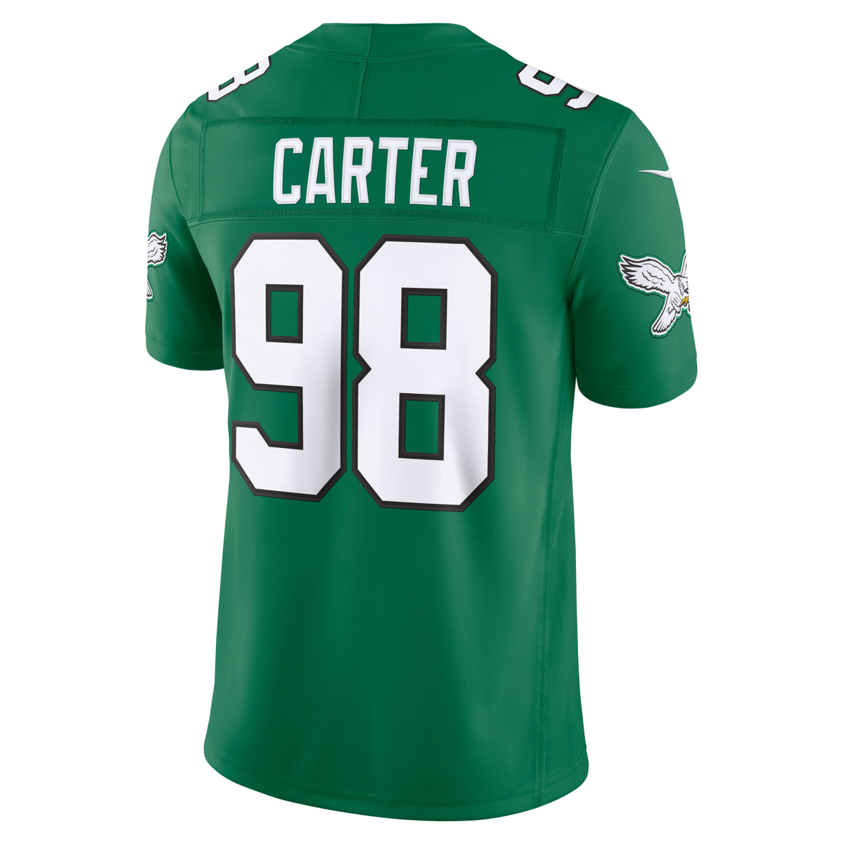 Philadelphia Eagles Jalen Carter Kelly Green Alternate Vapor F.U.S.E. Stitched Limited Jersey