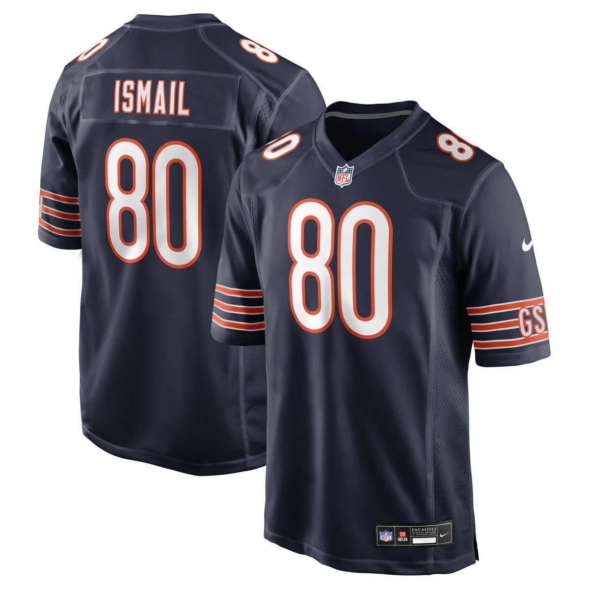 Chicago Bears Qadir Ismail Navy Team Game Jersey