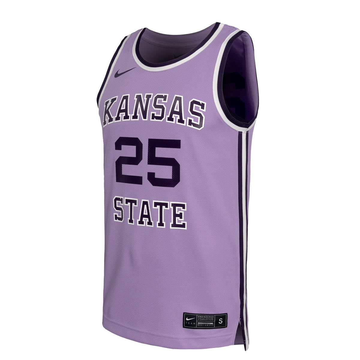 #24 Kansas State Wildcats Retro Replica Basketball Jersey - Lavender