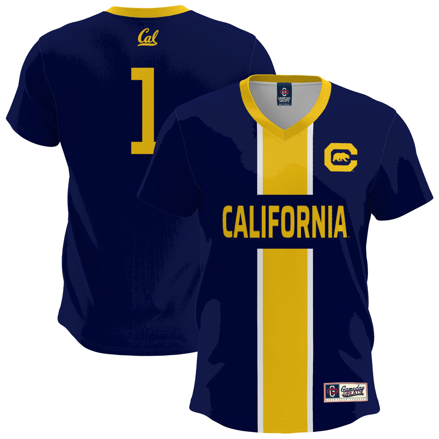 GameDay Greats Navy Cal Bears Lightweight Soccer Fashion Jersey