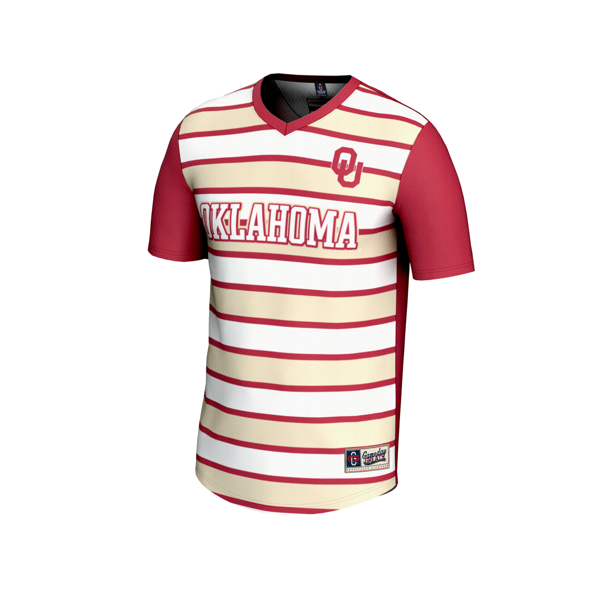 #1 Oklahoma Sooners GameDay Greats Lightweight Soccer Fashion Jersey - Crimson